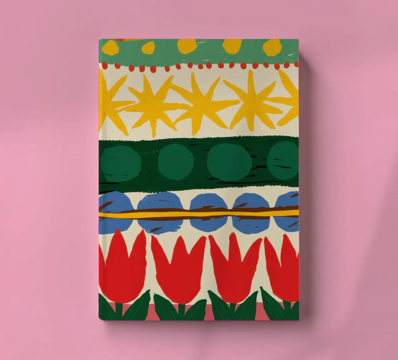 Folklore Tulip Pattern notebook by Bring Haven