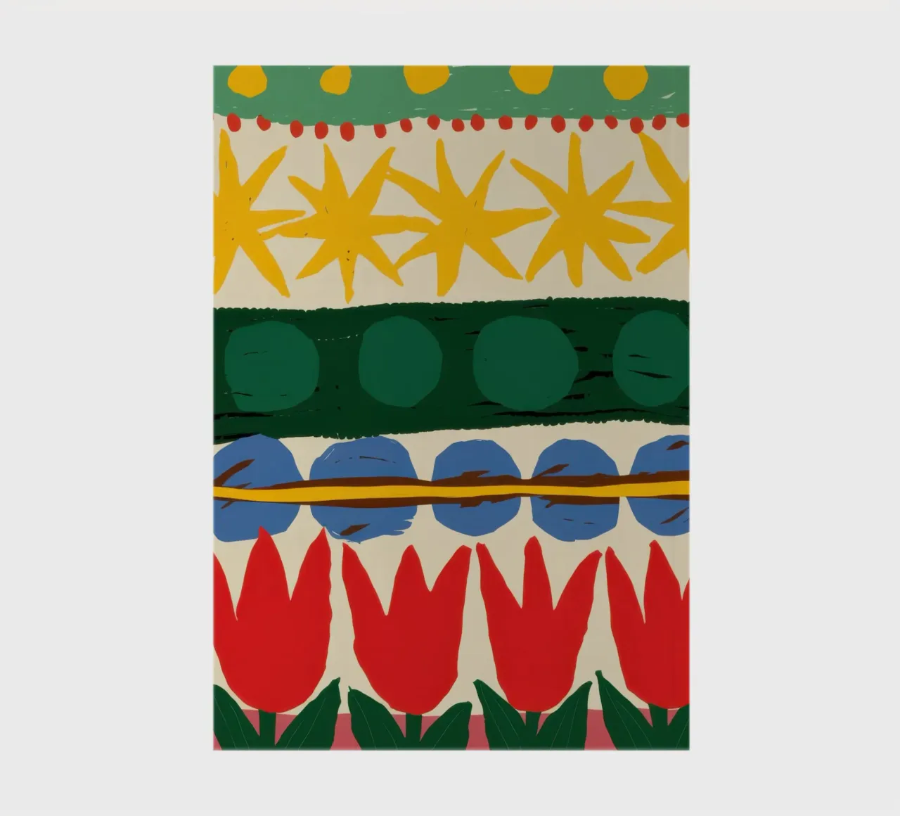 Folklore Tulip Pattern notebook by Bring Haven