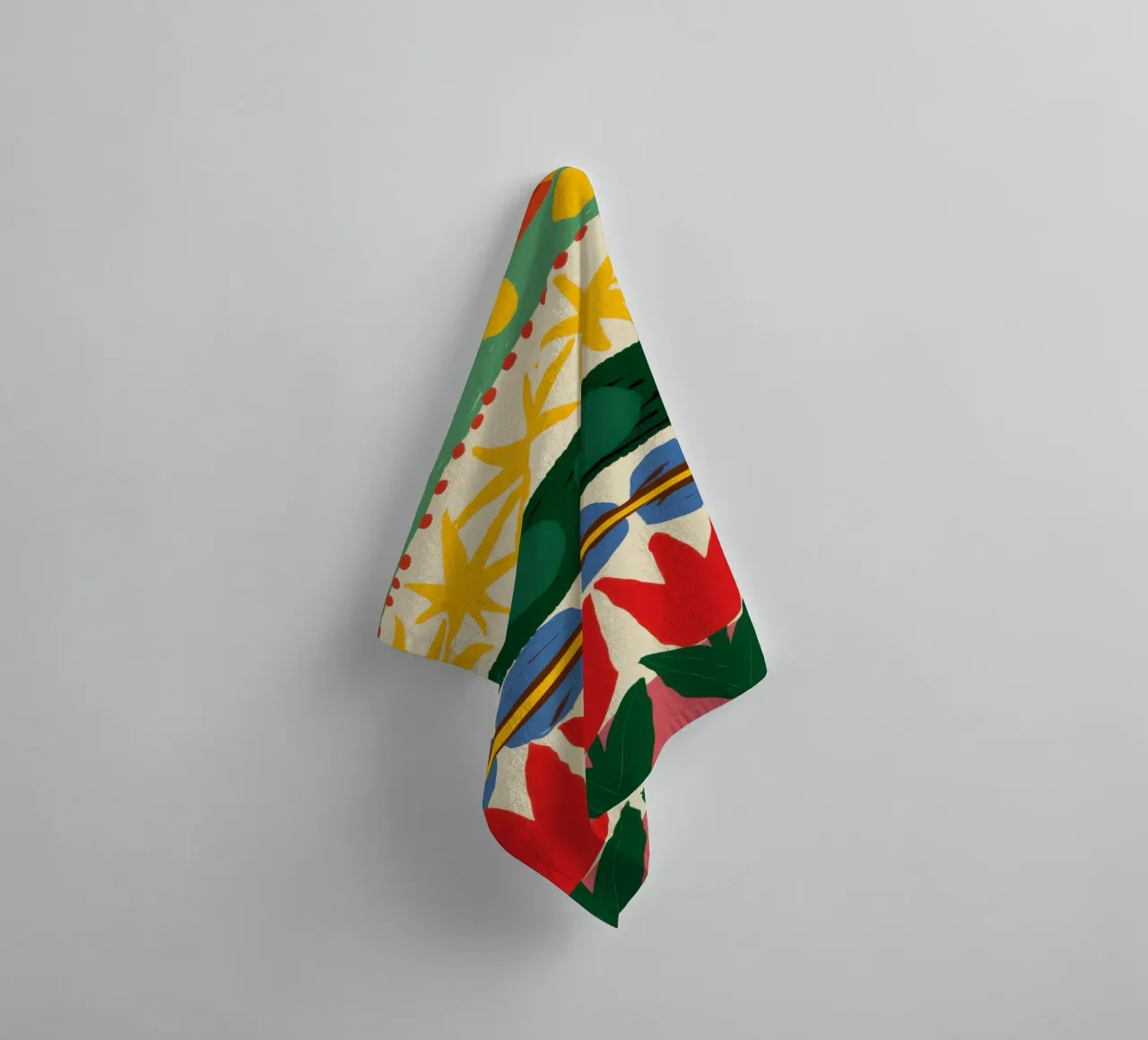 Folklore Tulip Pattern towel by Bring Haven