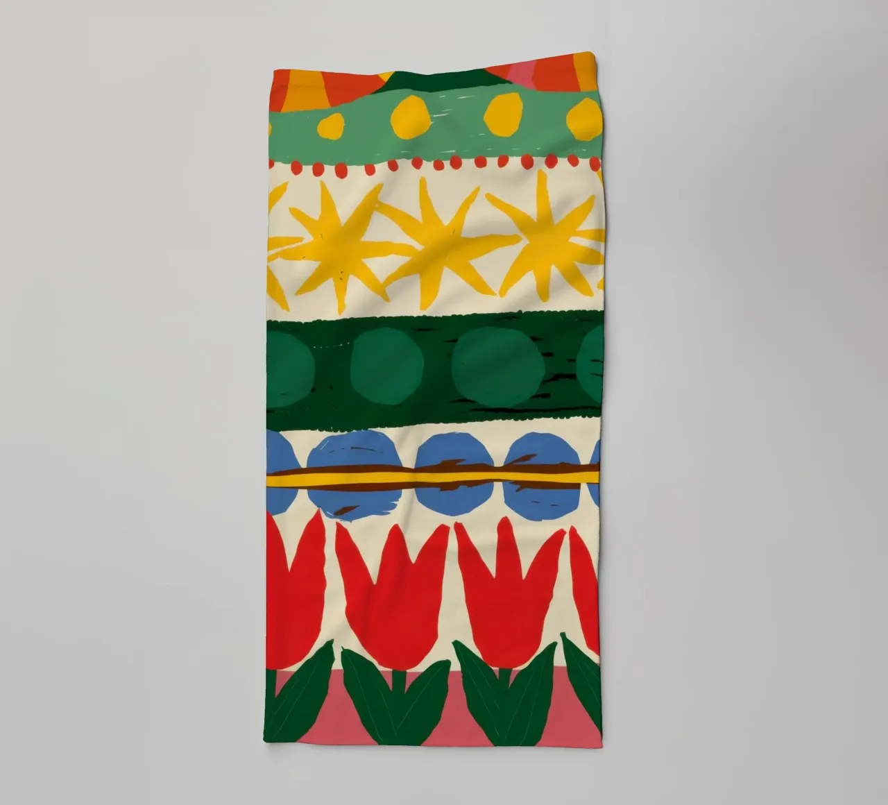 Folklore Tulip Pattern towel by Bring Haven