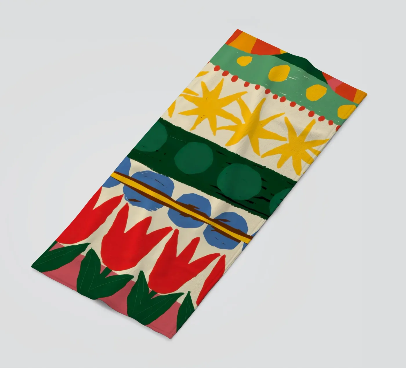 Folklore Tulip Pattern telo mare da Bring Haven