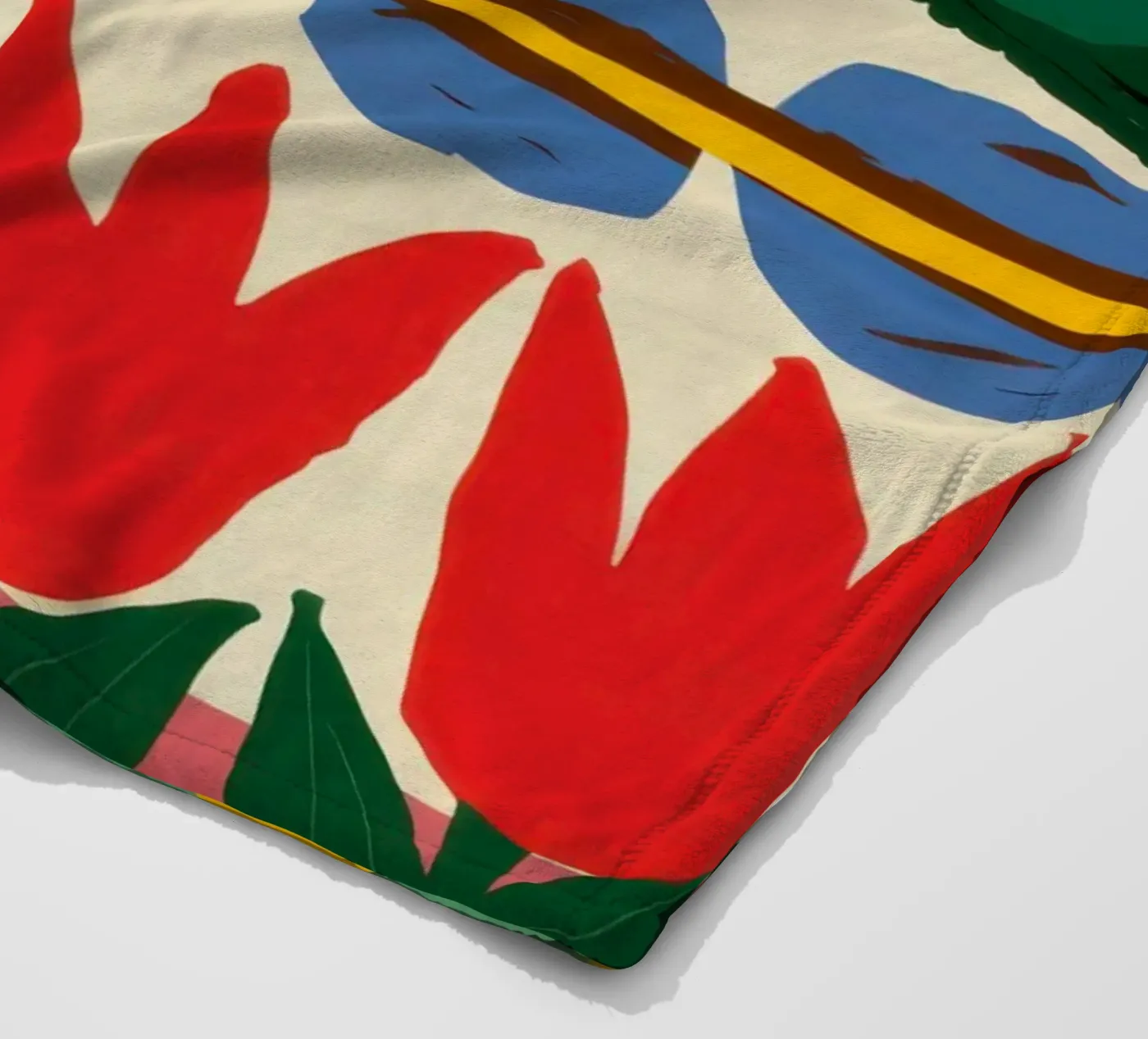 Folklore Tulip Pattern Fleecedecke von Bring Haven