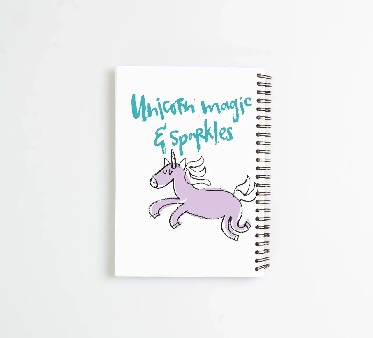 Unicorn magic & sparkles - bunt spiral notebook by Brushmeetspaper