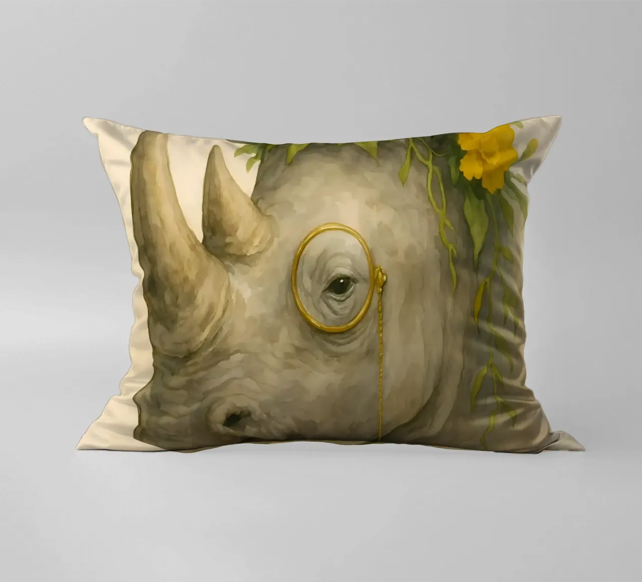 Il Rinoceronte dal corno regale cuscino da Graceful Desine