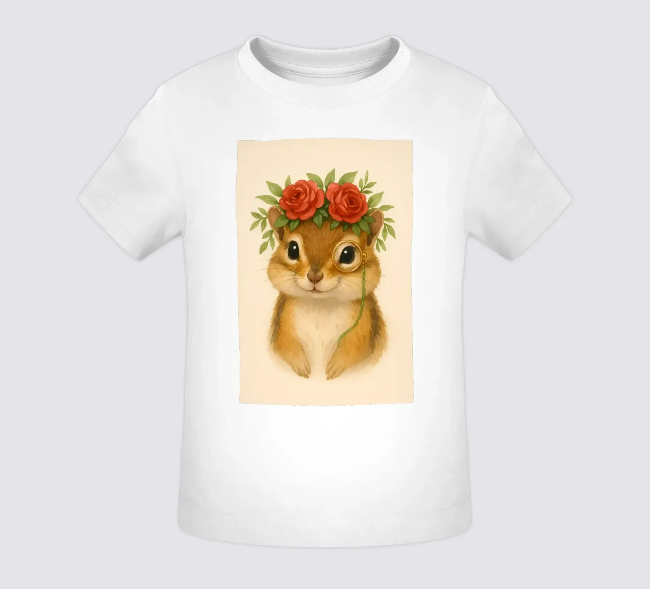 Lo studioso gentile Chipmunk maglietta neonato da Graceful Desine