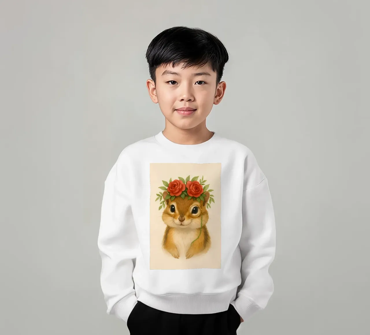 Lo studioso gentile Chipmunk felpa bambino da Graceful Desine