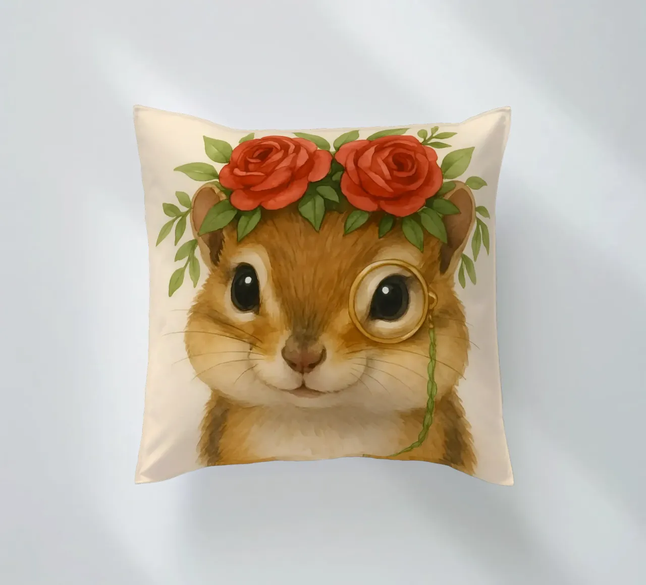 Lo studioso gentile Chipmunk cuscino da Graceful Desine