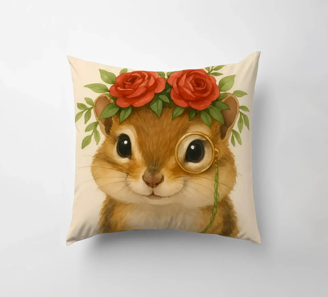 Lo studioso gentile Chipmunk cuscino da Graceful Desine