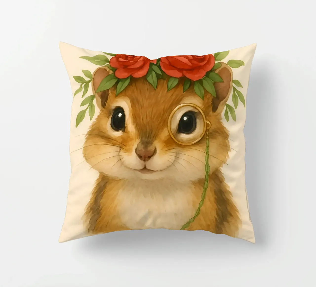 Lo studioso gentile Chipmunk cuscino da Graceful Desine