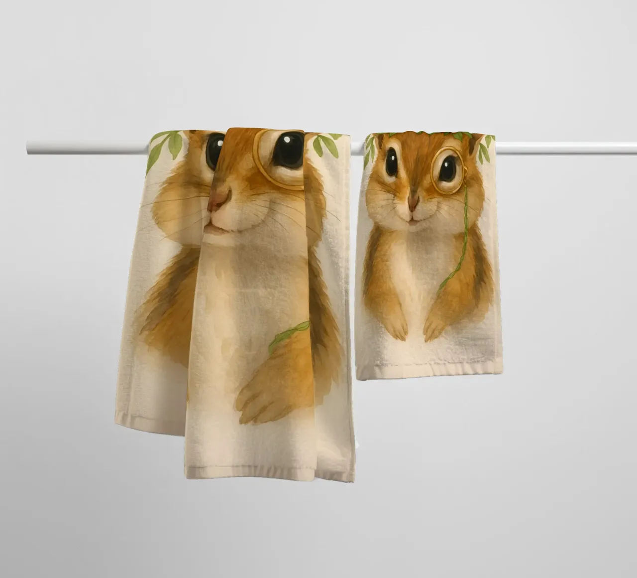 Lo studioso gentile Chipmunk asciugamano da bagno da Graceful Desine