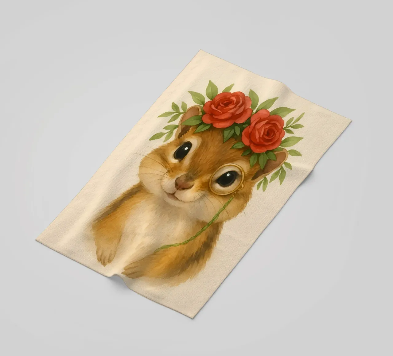 Lo studioso gentile Chipmunk telo mare da Graceful Desine