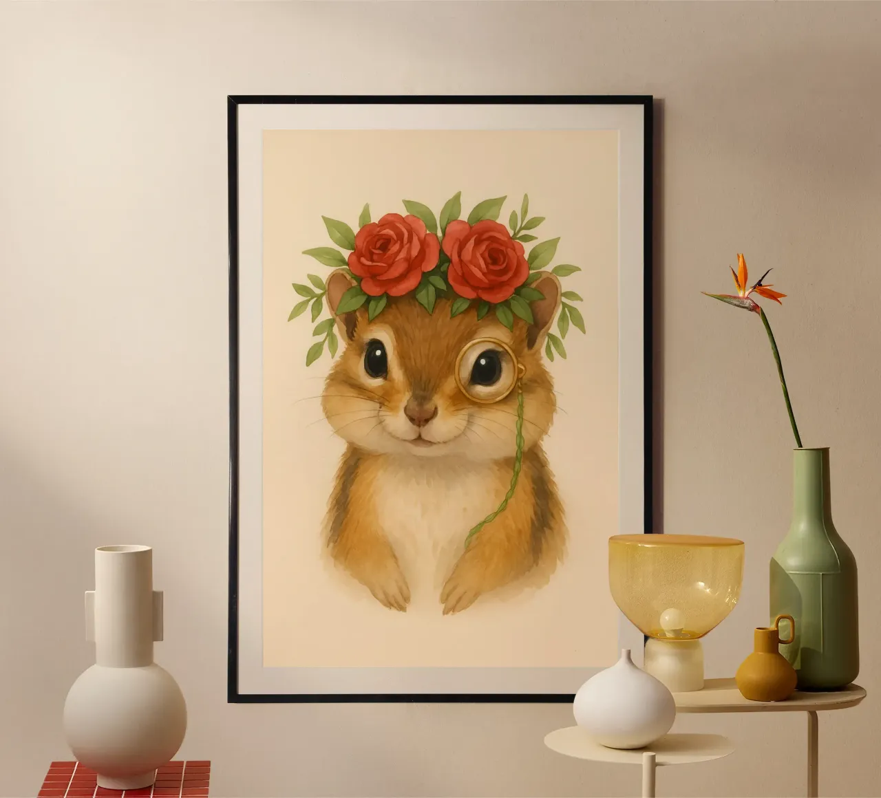Lo studioso gentile Chipmunk carta hahnemühle da Graceful Desine