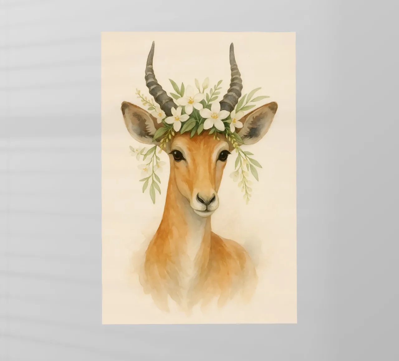 L'antilope floreale Grace pellicola backlit da Graceful Desine