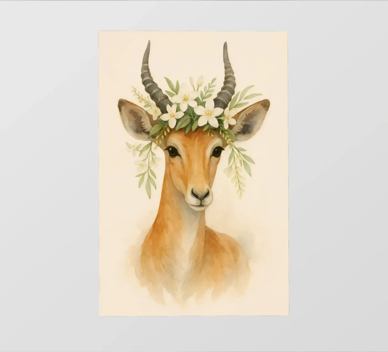 Die Floral Grace Antilope PVC Plane von Graceful Desine