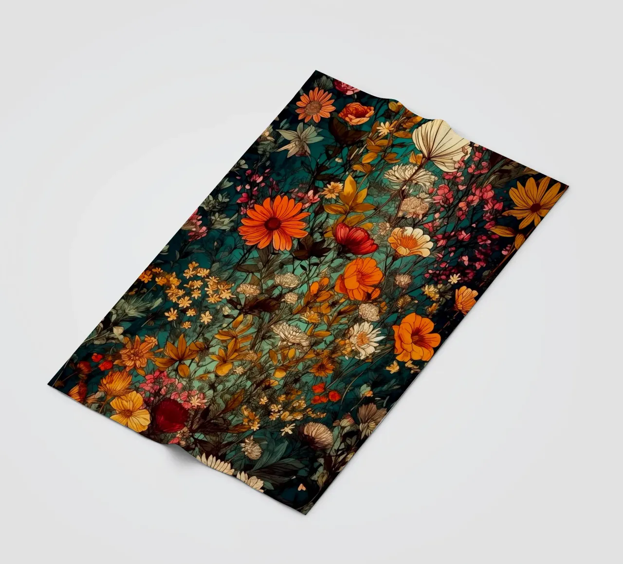 Meadow fleece blanket by Justyna Jaszke JBJart