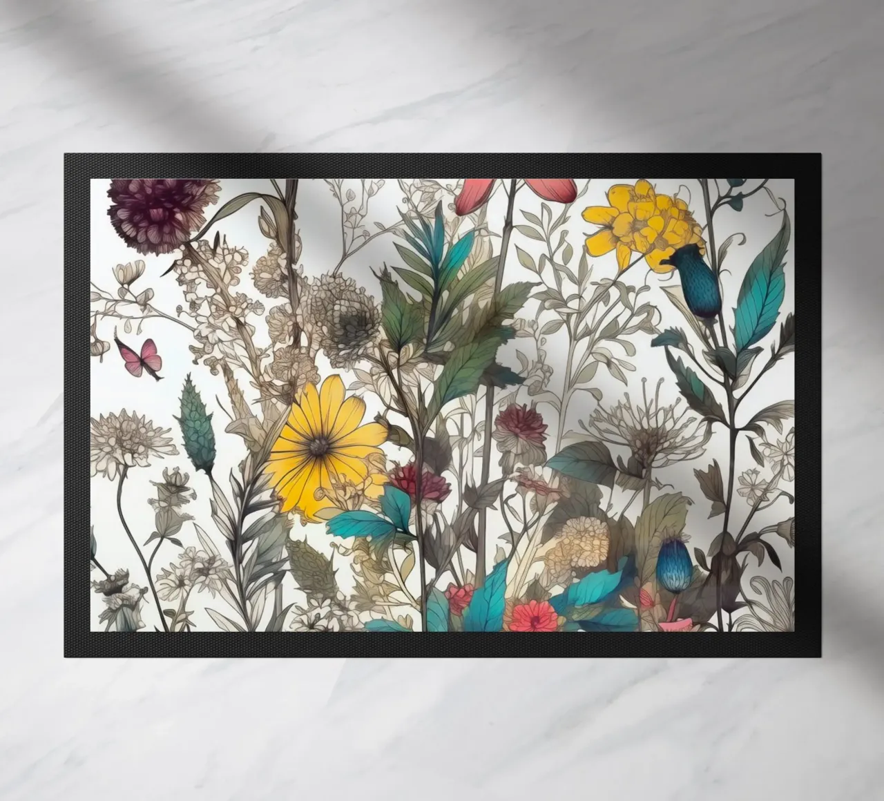 Witte weide deurmat van Justyna Jaszke JBJart