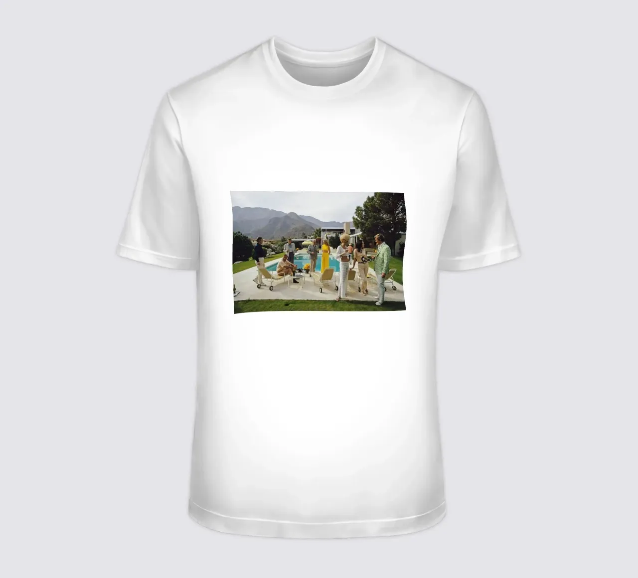La fiesta junto a la piscina camiseta de The Poster UK
