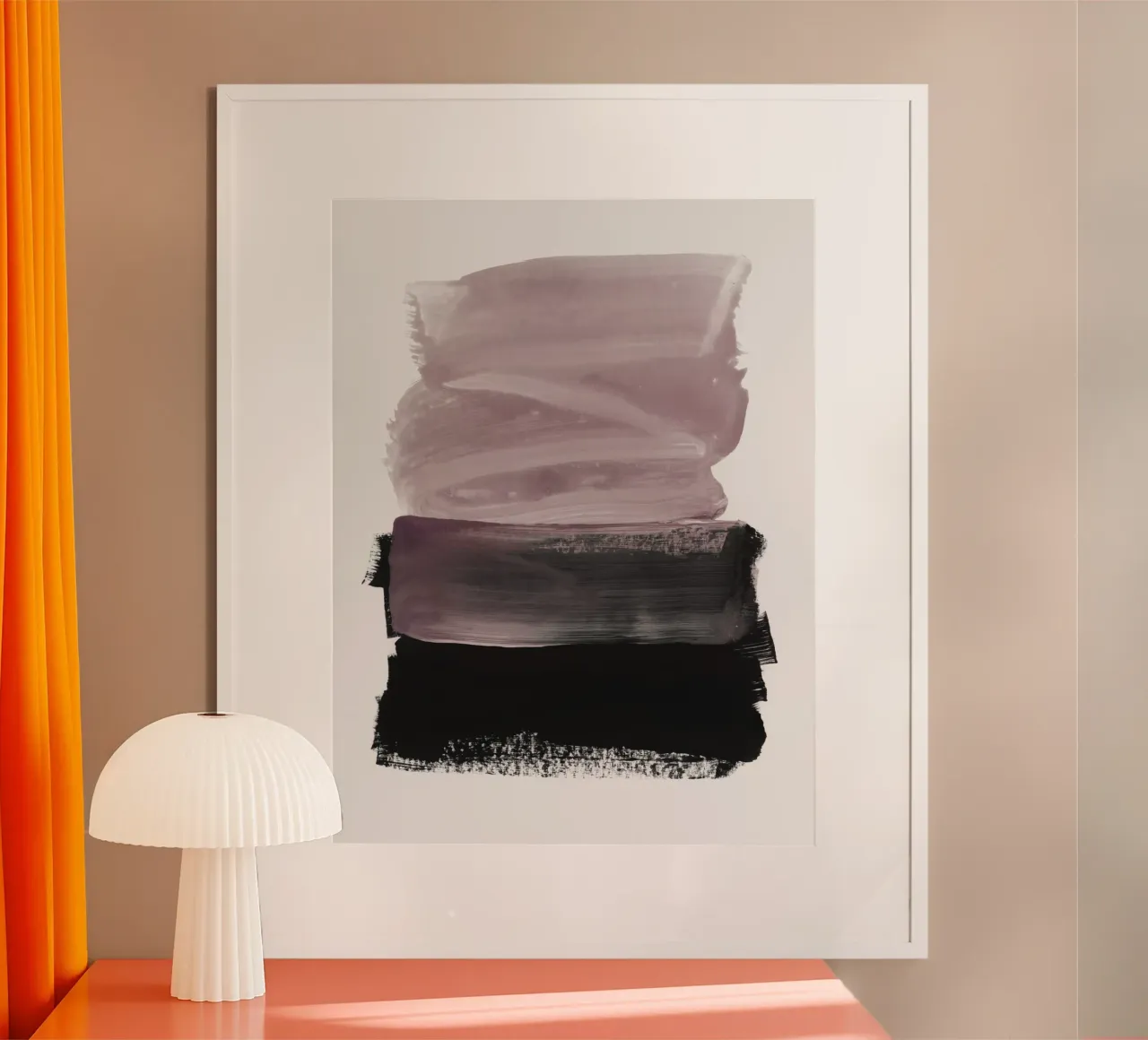 mauve & black carta hahnemühle da IRIS LEHNHARDT FINE ART