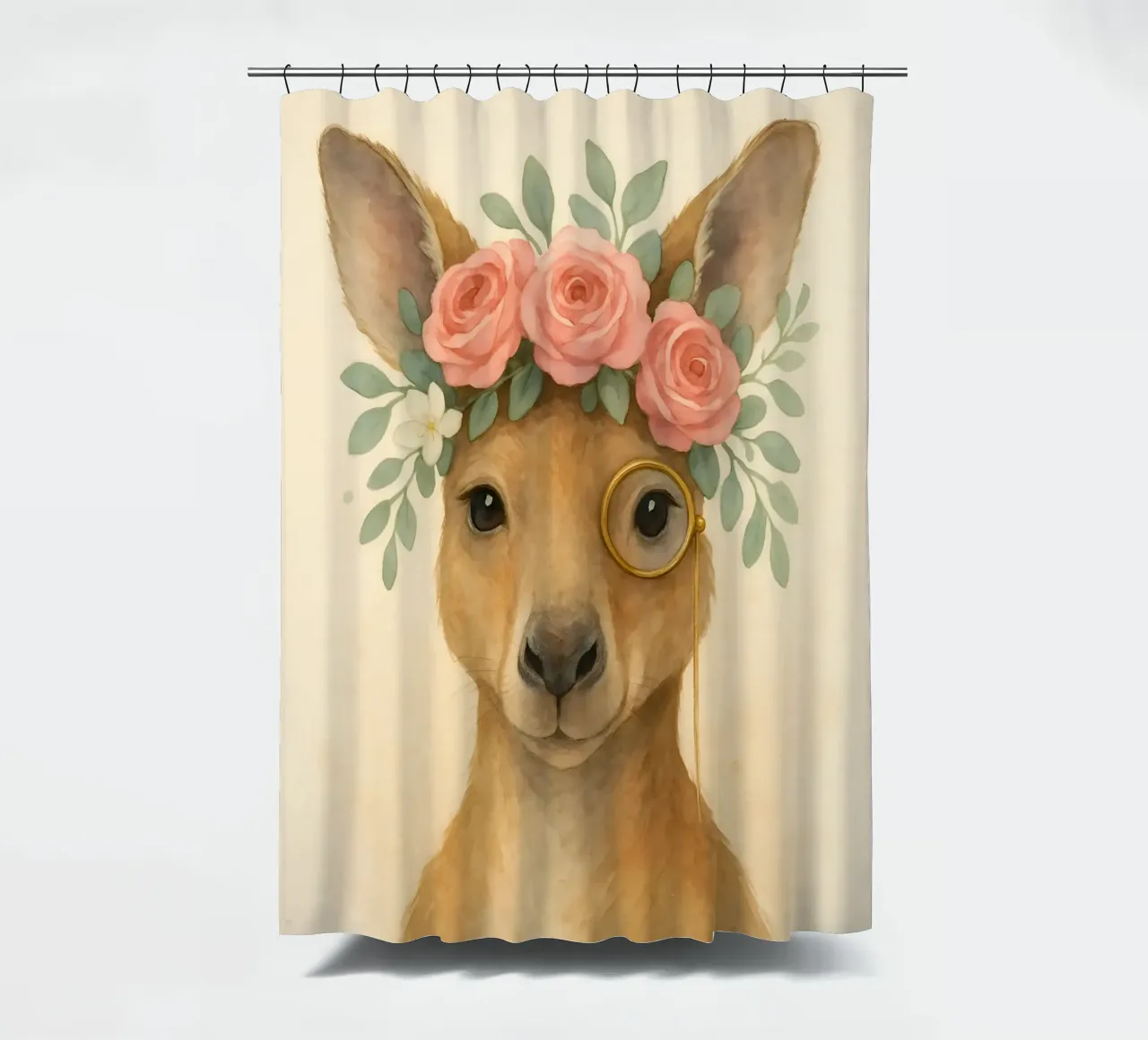 Das Gentleman-Känguru Duschvorhang von Graceful Desine