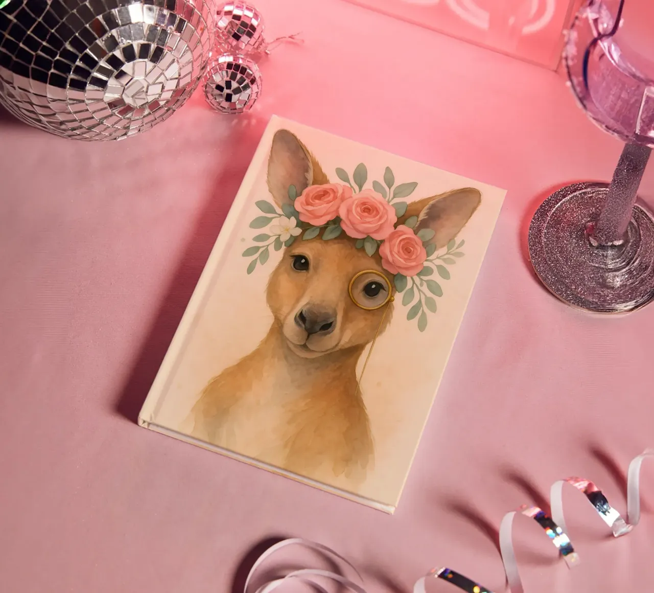 The Gentleman kangaroo notebook by Graceful Desine
