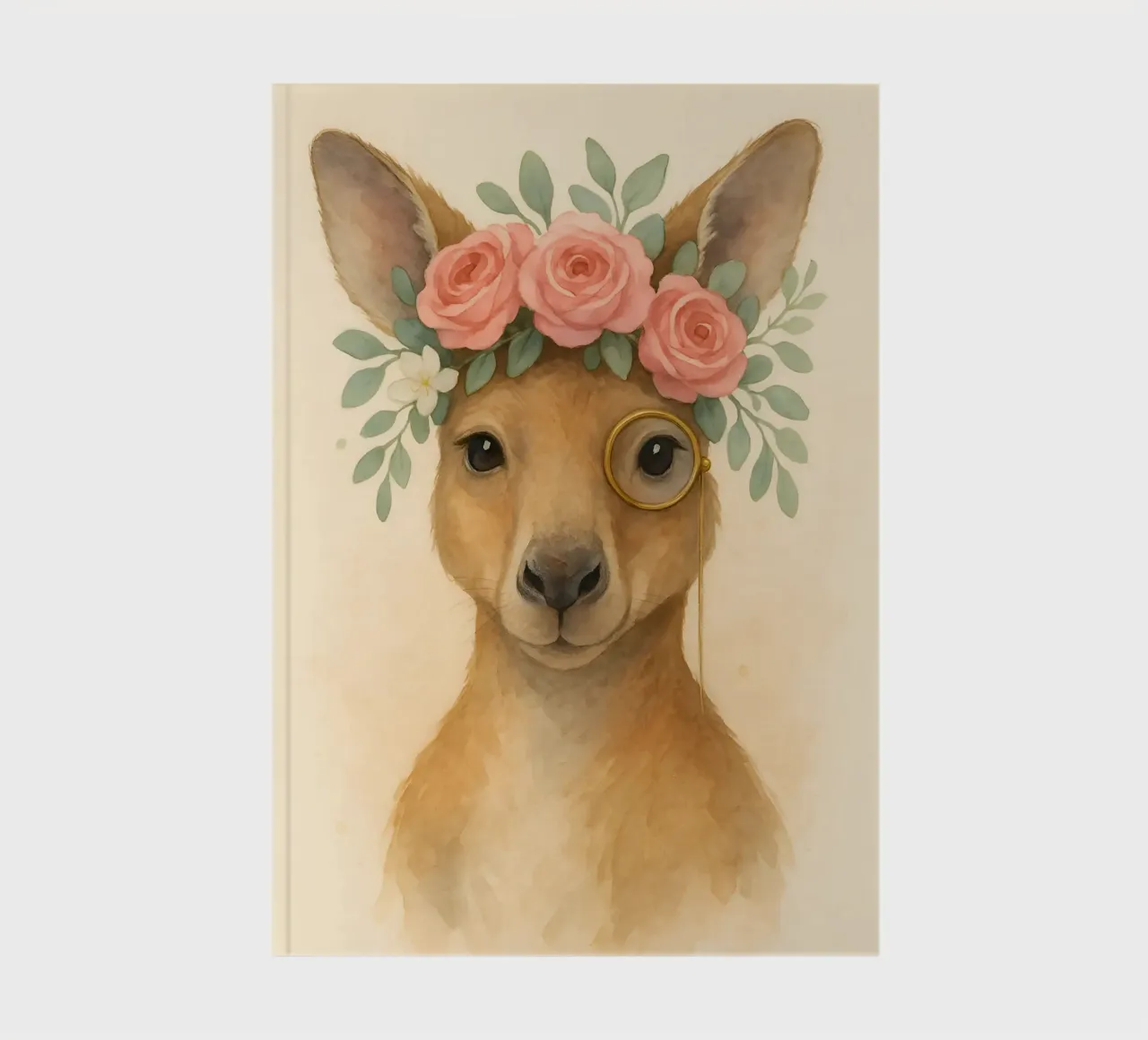 The Gentleman kangaroo notebook by Graceful Desine