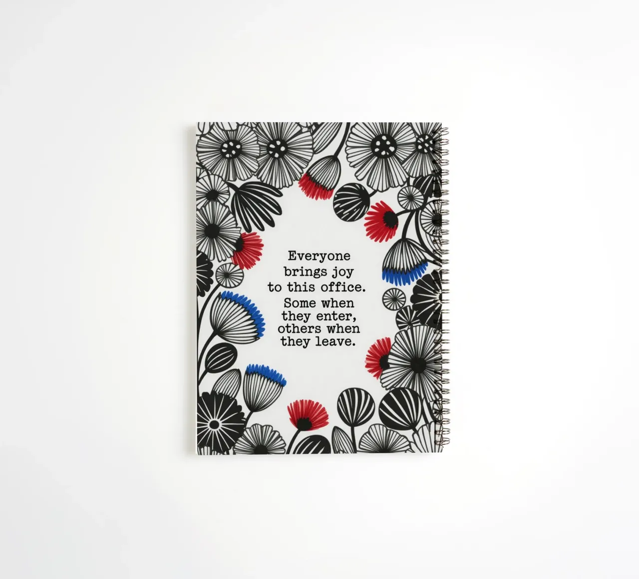 EVERYONE BRINGS JOY spiral notebook by 20 Farben