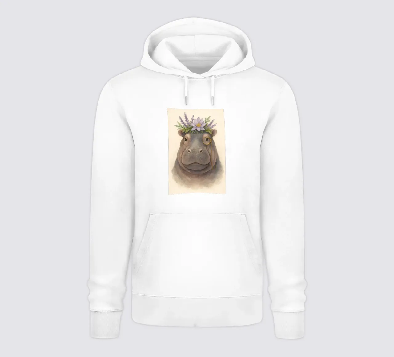 L'ippopotamo Aristo felpa con cappuccio da Graceful Desine