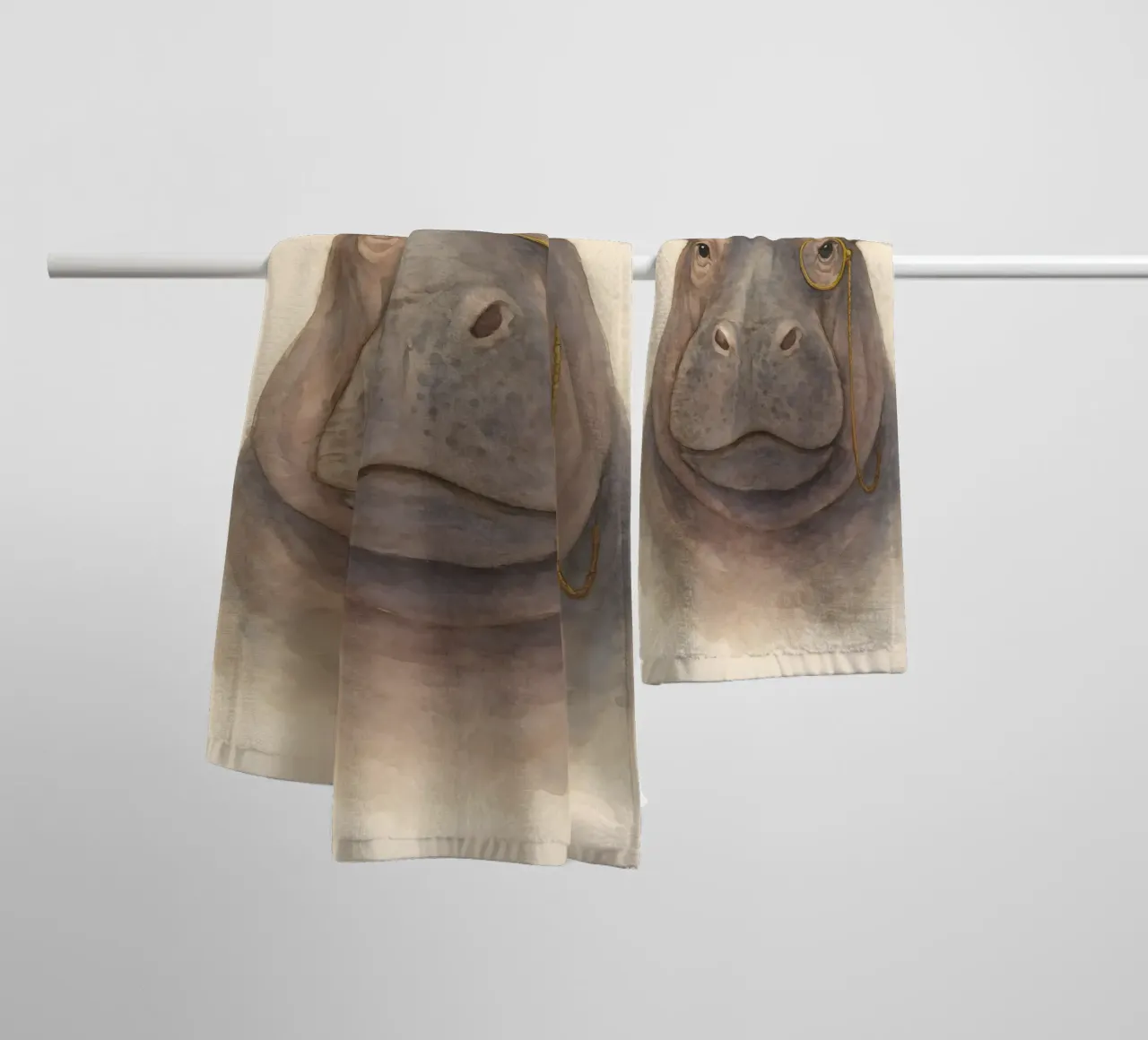 L'ippopotamo Aristo asciugamano da bagno da Graceful Desine