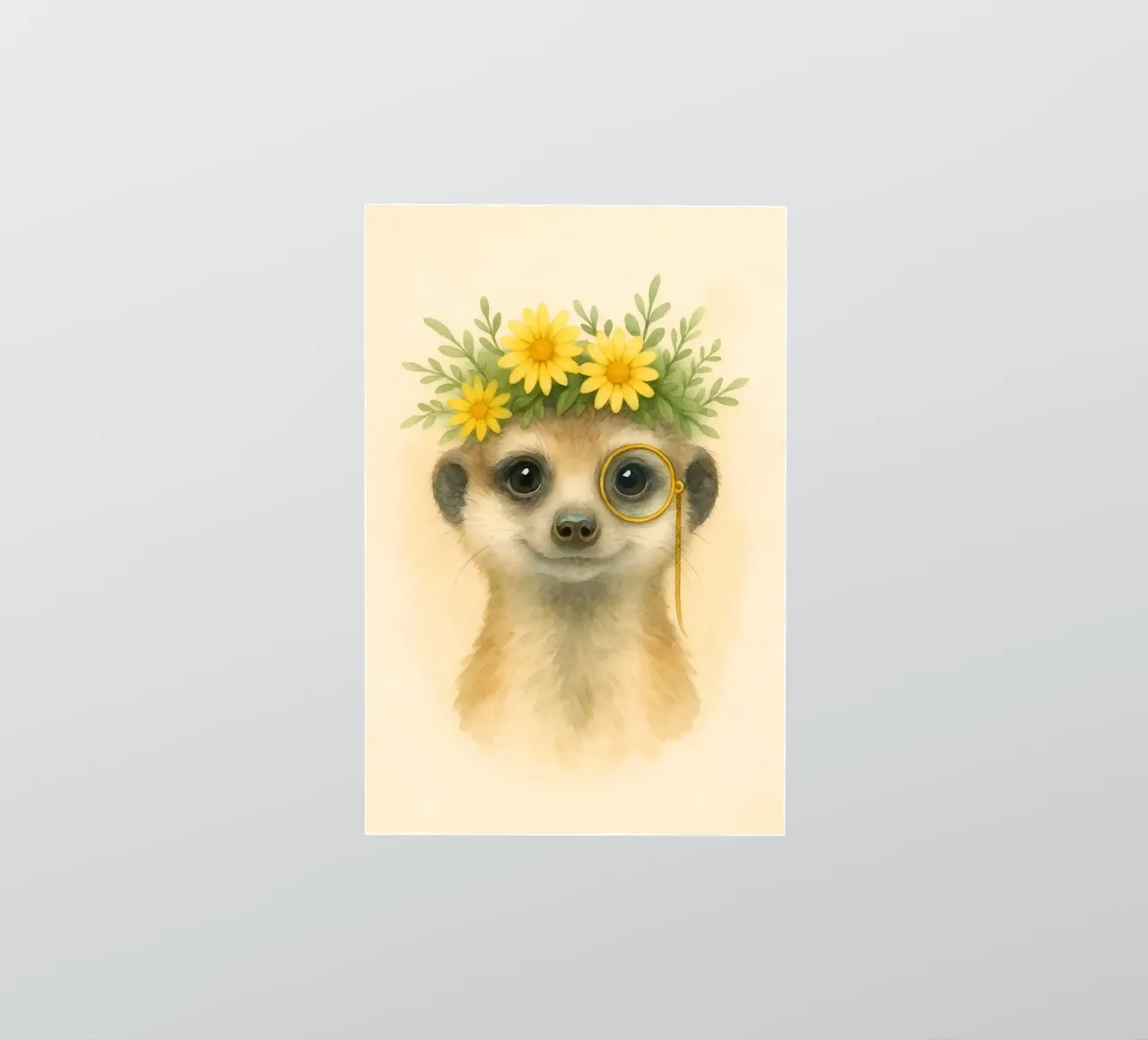 The Gentlemen Meerkat autocollant de Graceful Desine