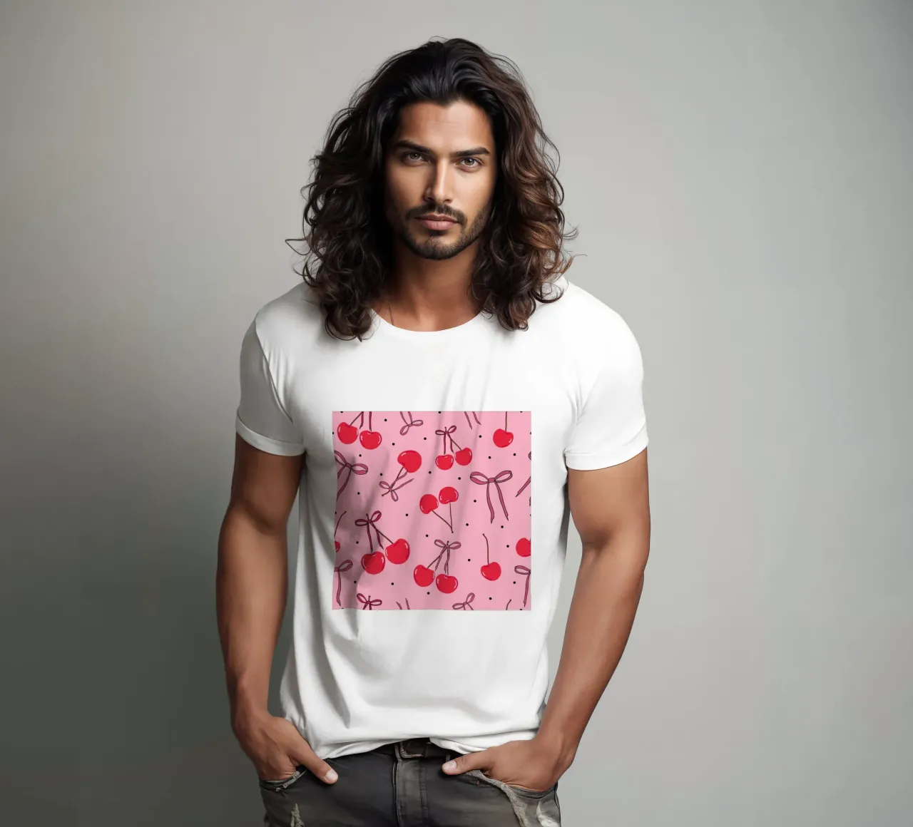Ciliegie, pois e papillon t-shirt da gulsengunel