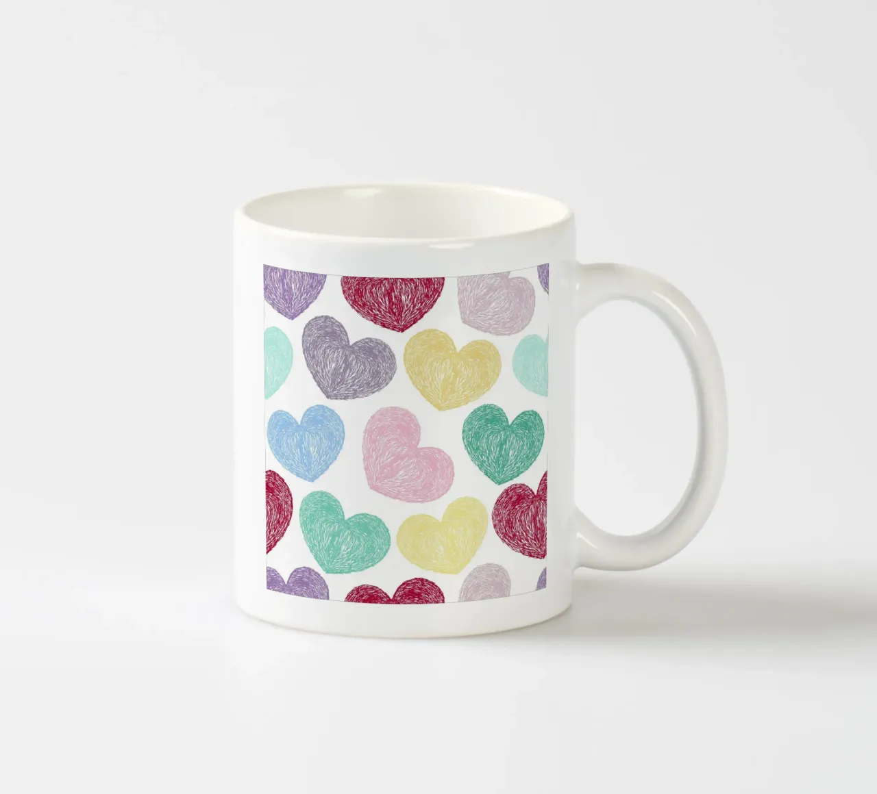 Eleganti stampe a zampa monocromatiche tazza in ceramica da gulsengunel