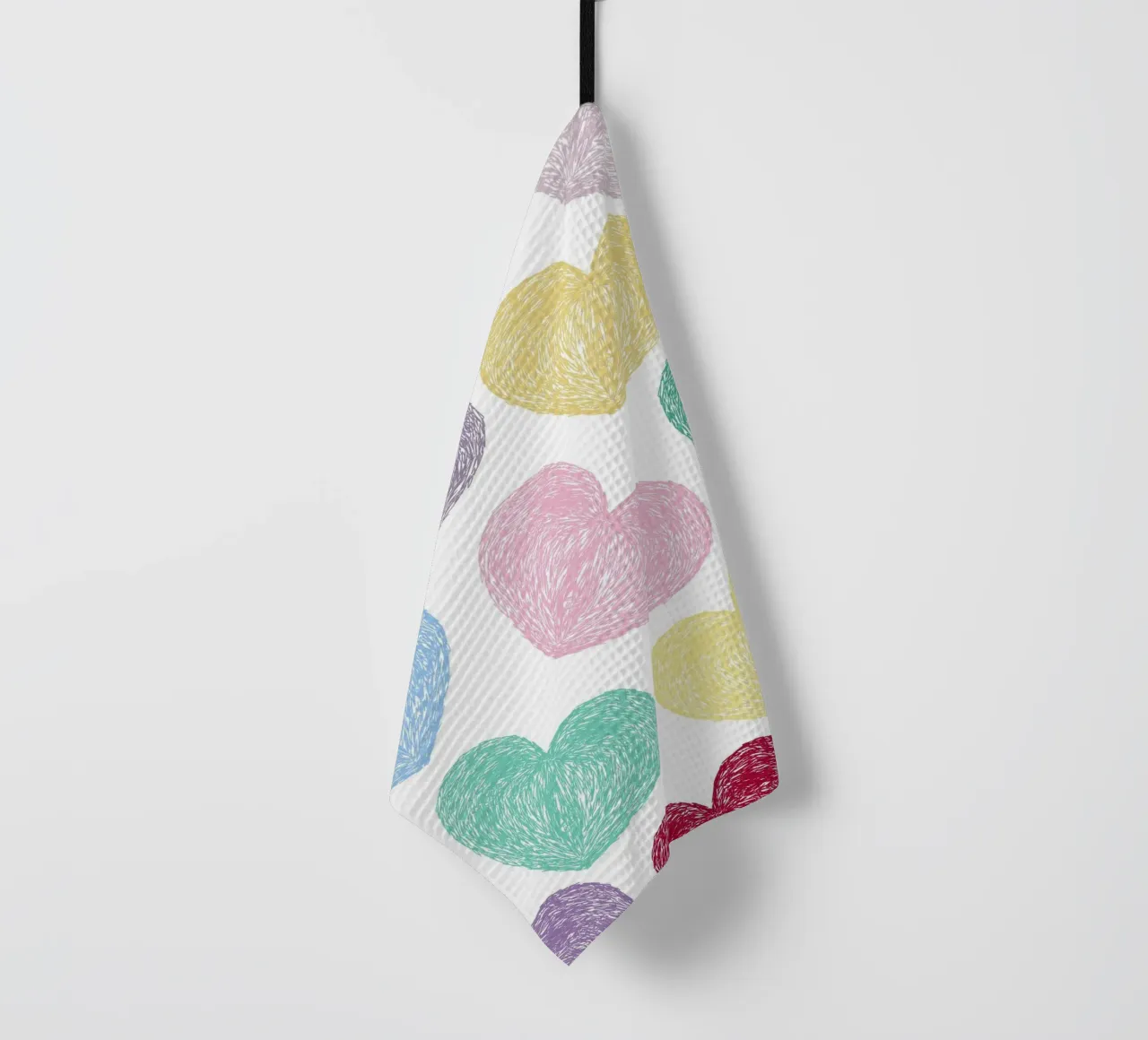 Eleganti stampe a zampa monocromatiche canovaccio da cucina da gulsengunel