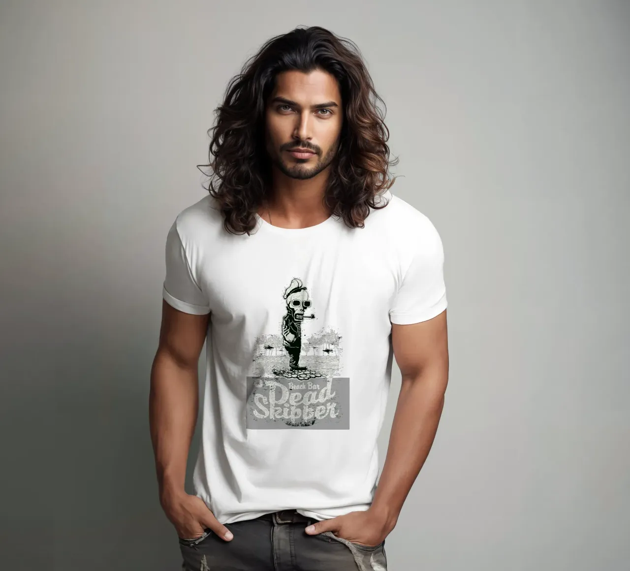 Bar sulla spiaggia Skipper morto t-shirt da Cute