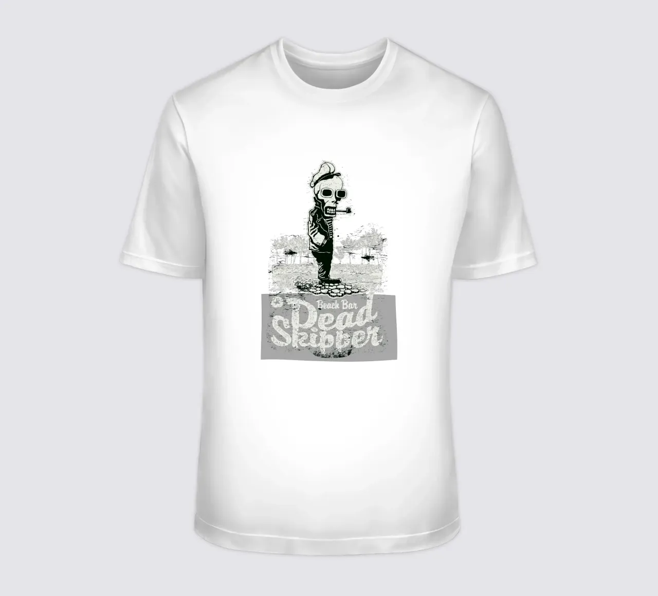 Bar sulla spiaggia Skipper morto t-shirt da Cute