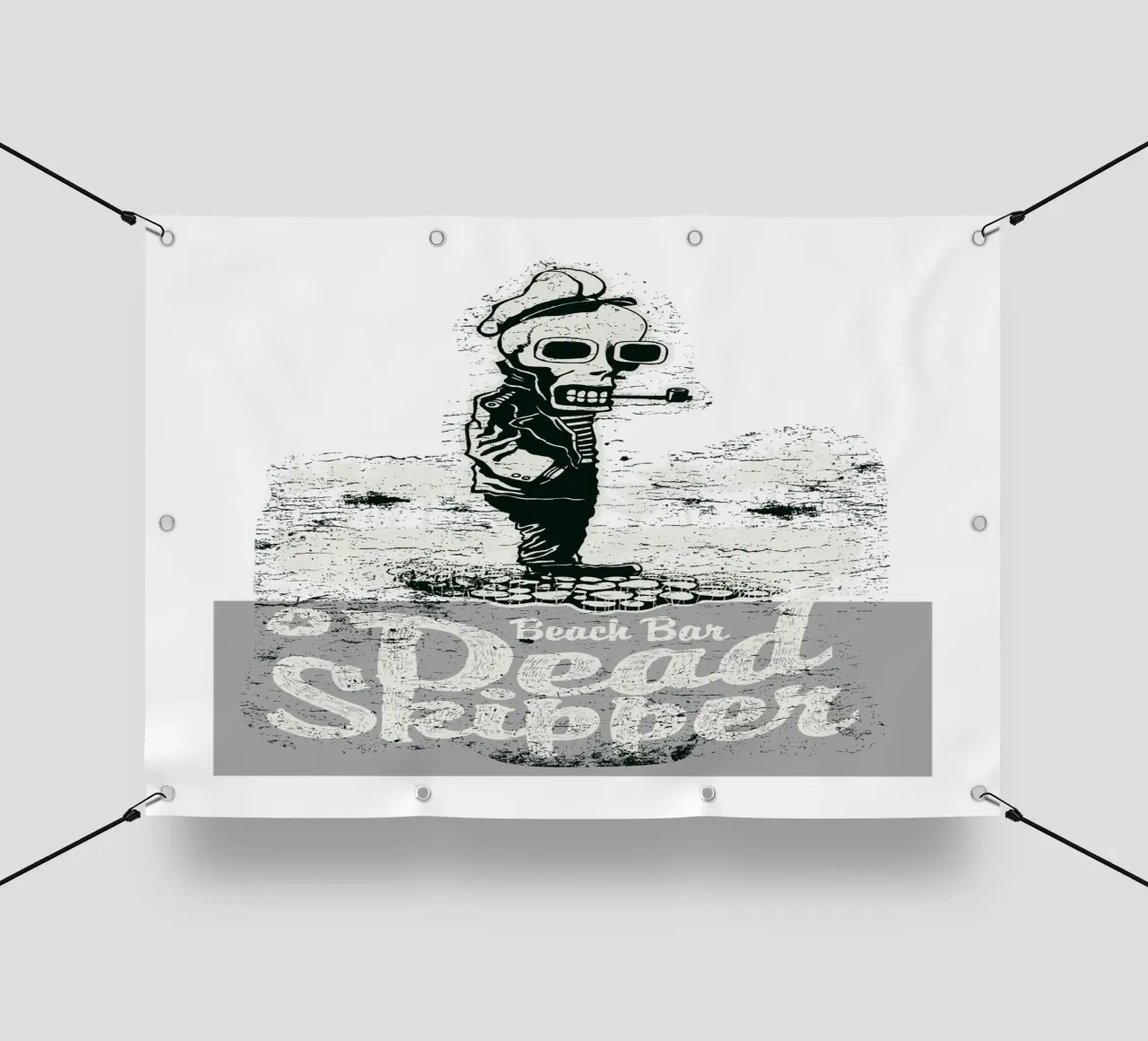 Bar sulla spiaggia Skipper morto telo in pvc da Cute