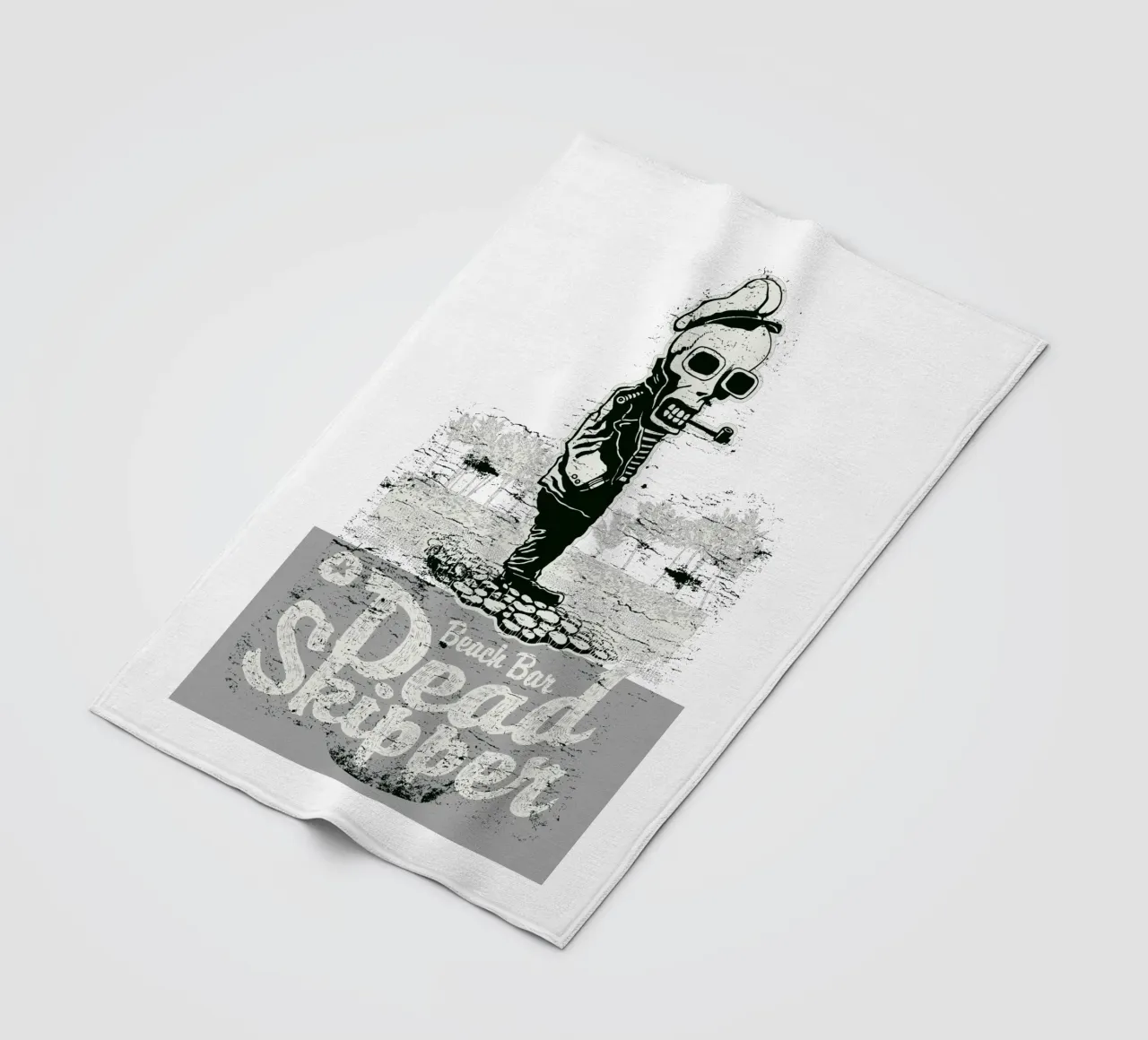 Bar sulla spiaggia Skipper morto coperta in pile da Cute