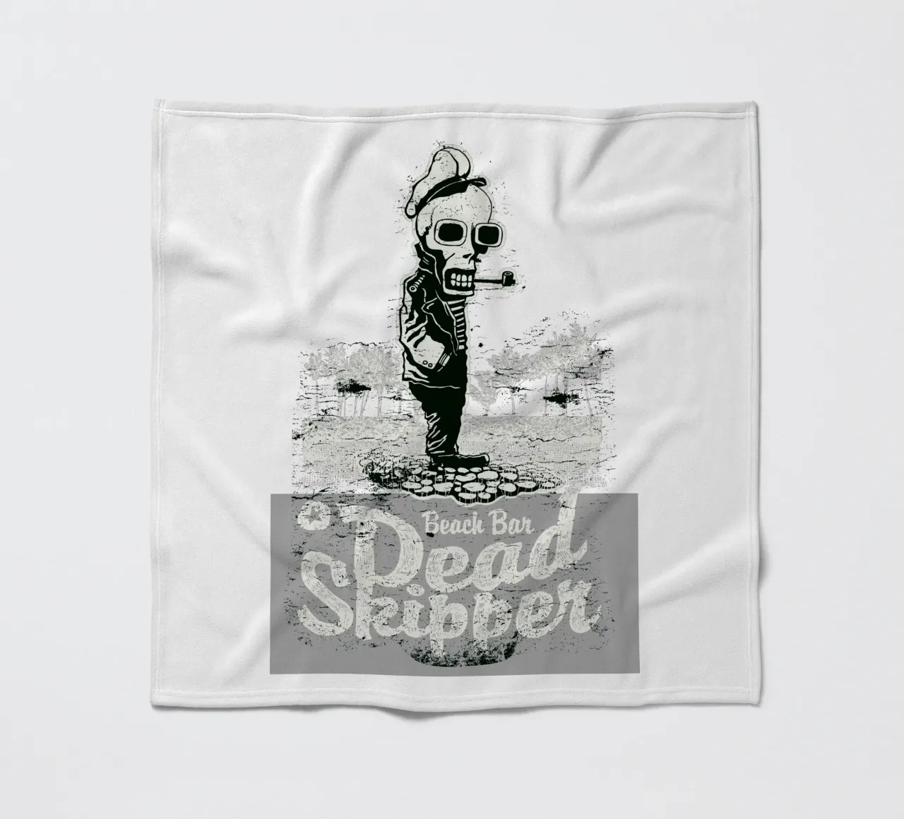 Bar sulla spiaggia Skipper morto coperta in pile da Cute