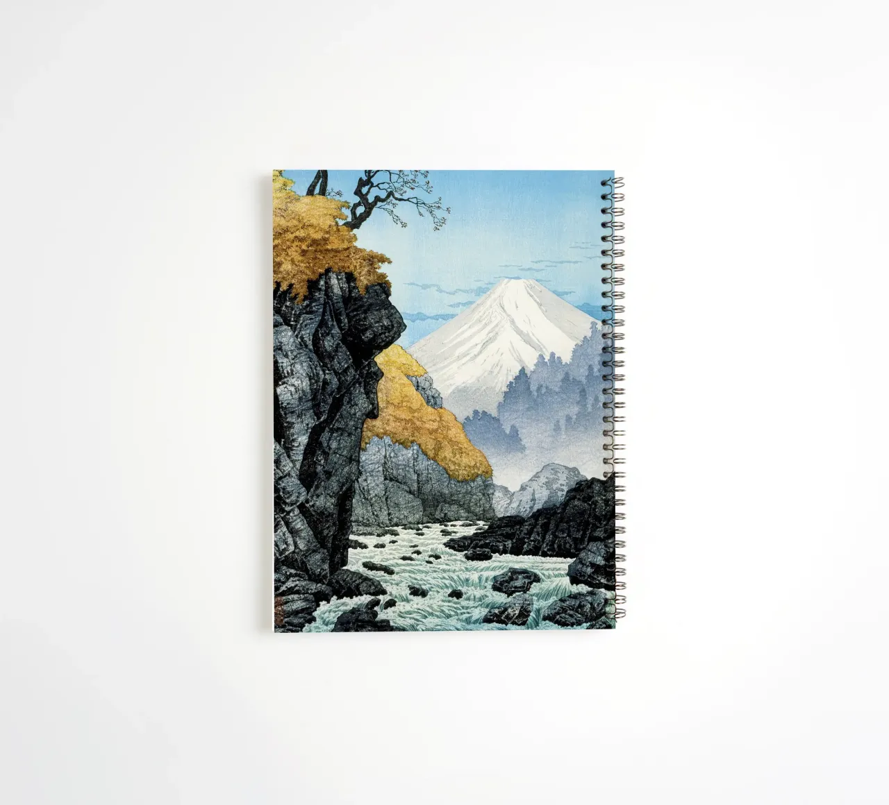 Voet van de berg Ashitaka (1932) door Hiroaki Takahashi, notitieboek met spiraal van Art History