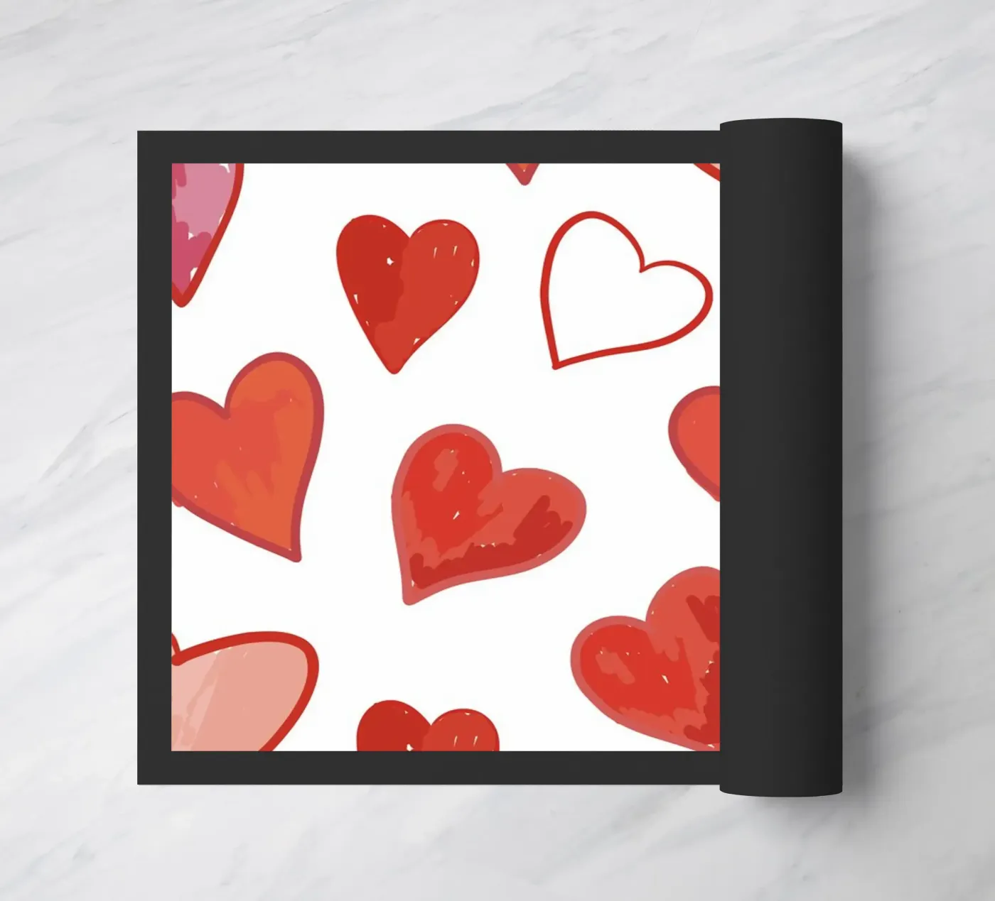 Hearts pattern deurmat van gulsengunel