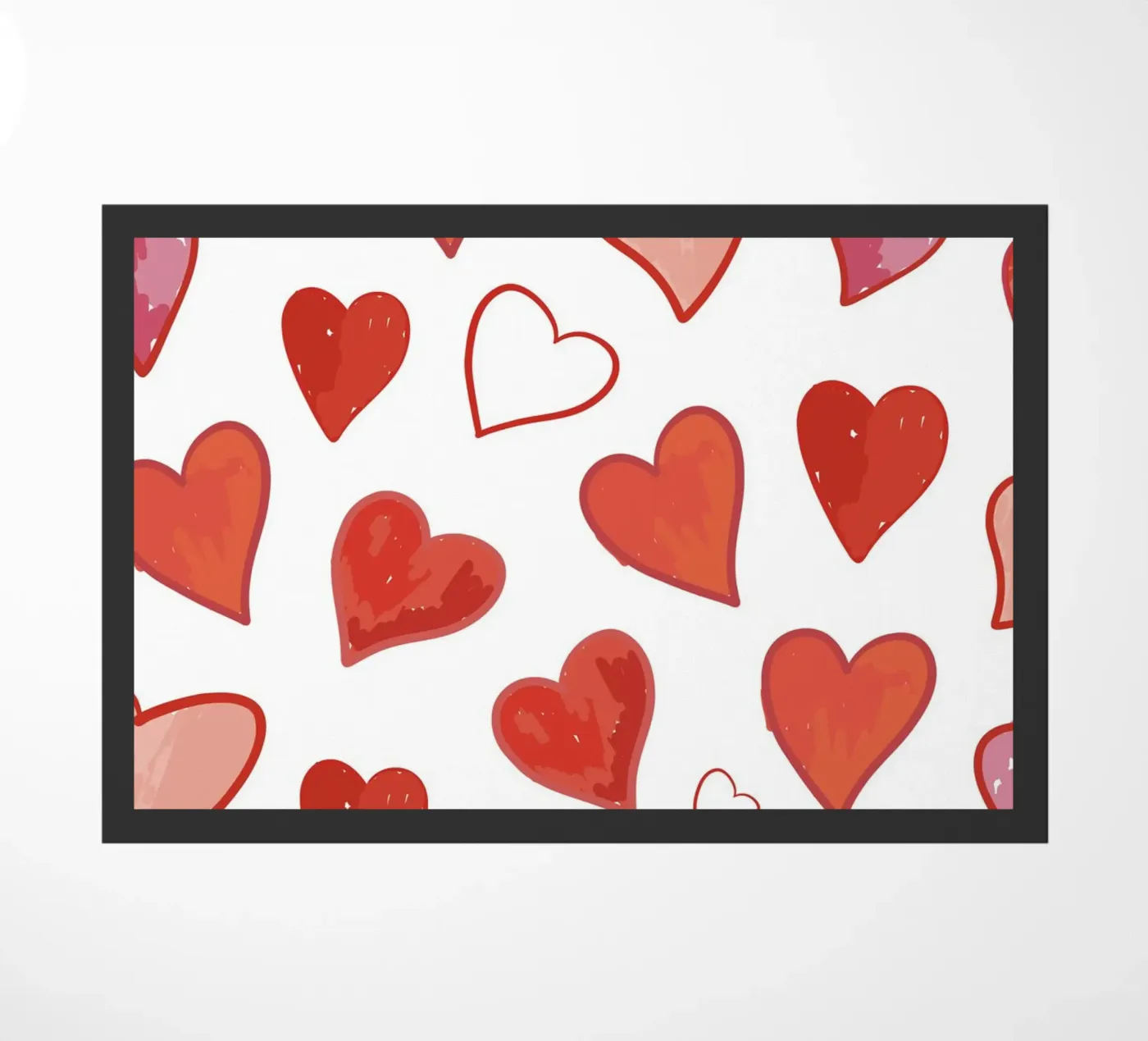 Hearts pattern deurmat van gulsengunel