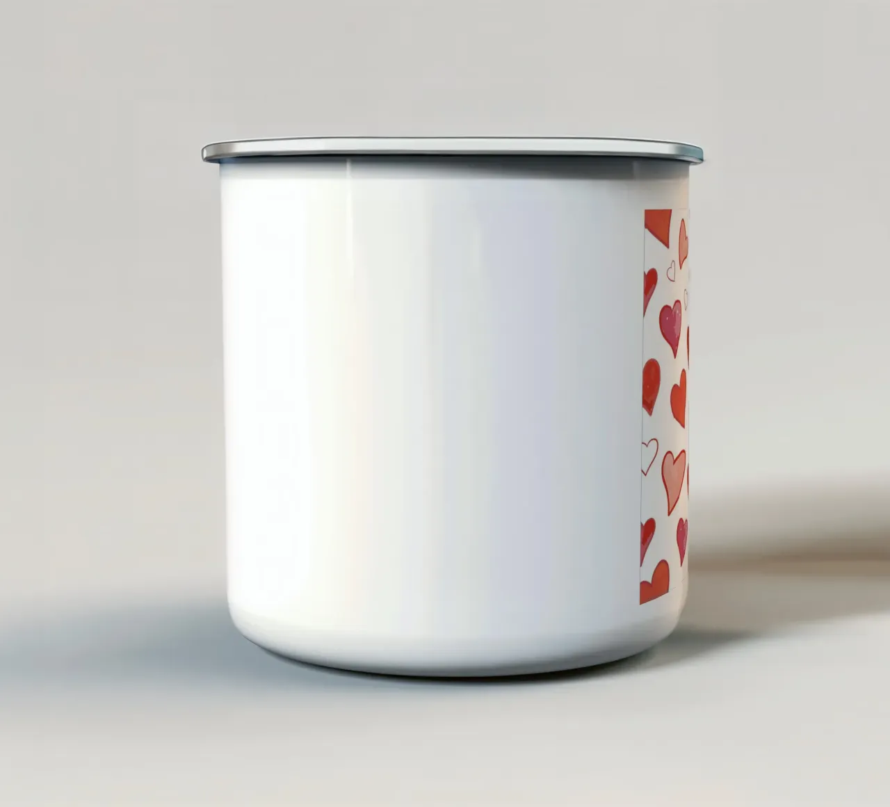 Motivo dei cuori tazza in smalto da gulsengunel