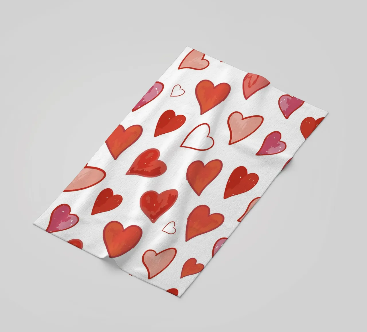 Motivo dei cuori telo mare da gulsengunel