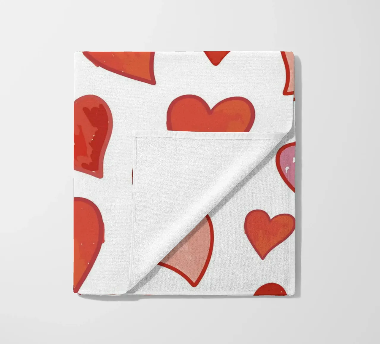 Motivo dei cuori telo mare da gulsengunel