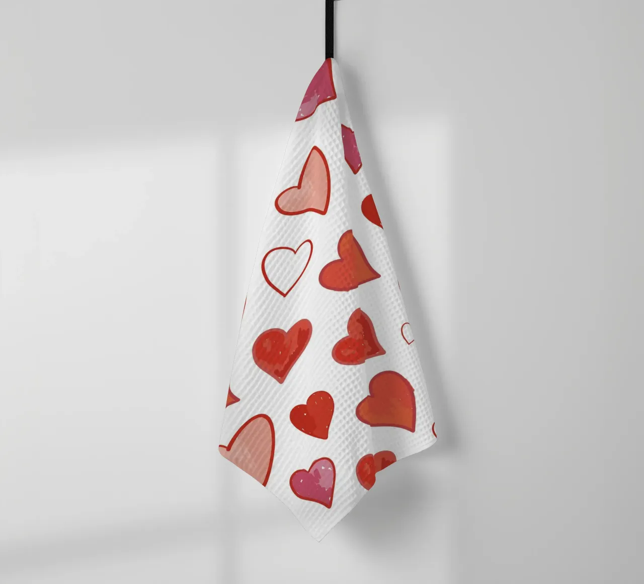 Motif des cœurs torchon de gulsengunel