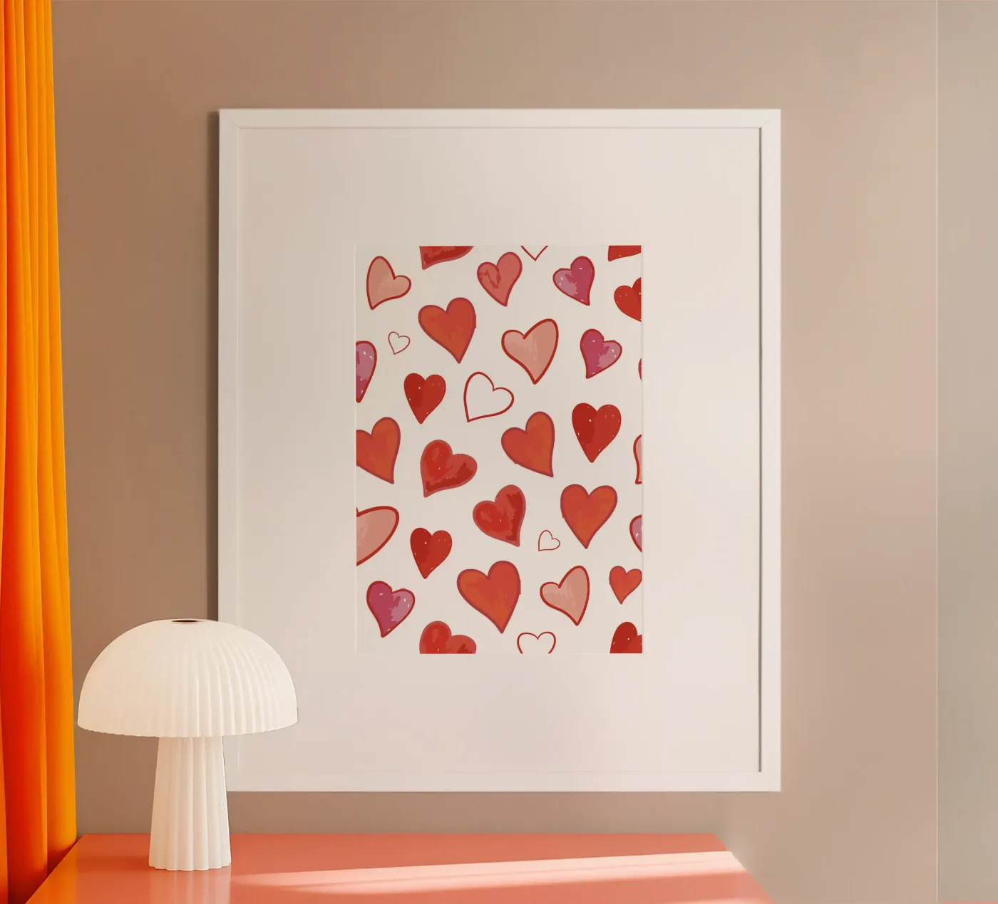 Hearts pattern Poster von gulsengunel