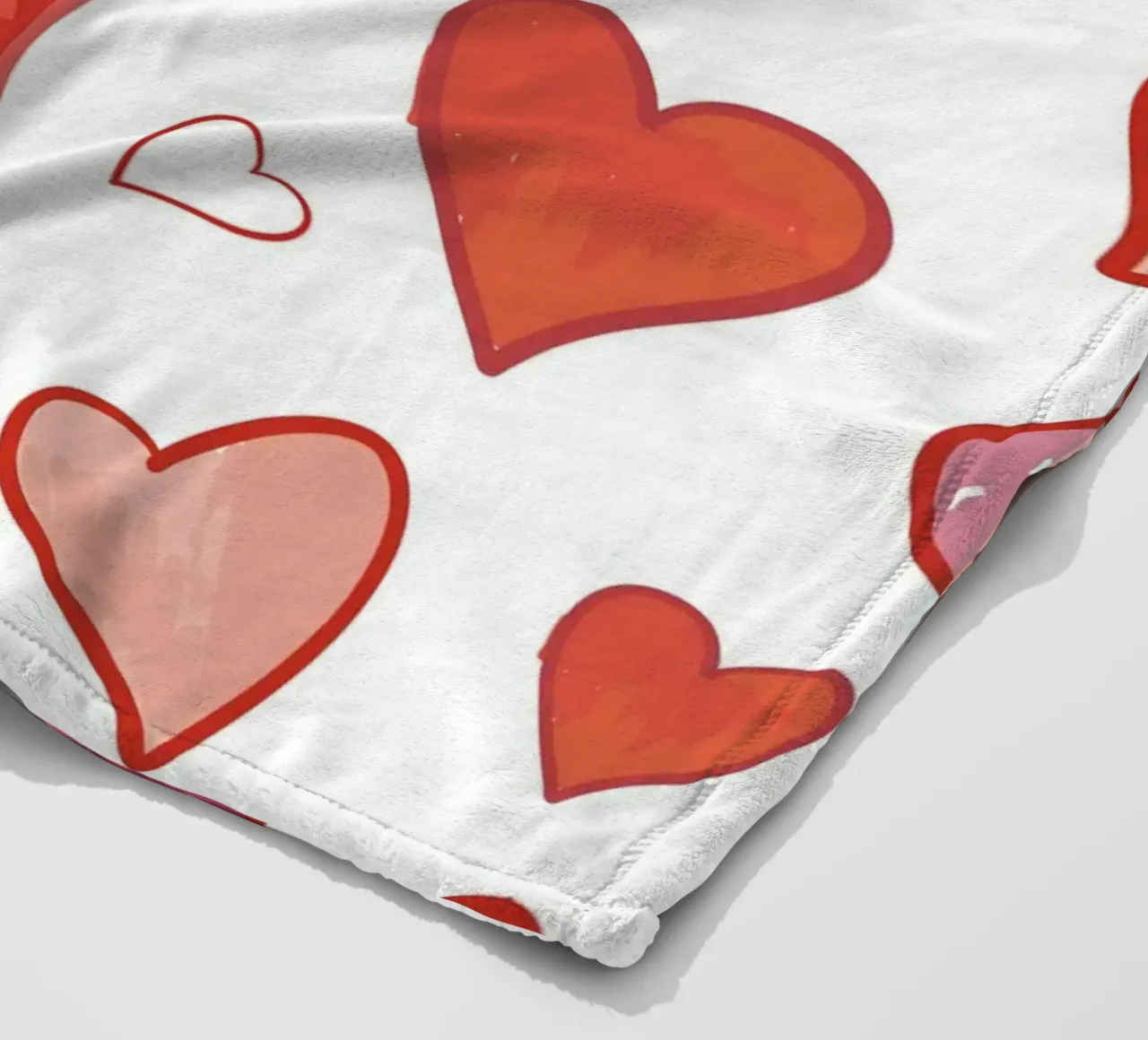 Muster Herzen Fleecedecke von gulsengunel