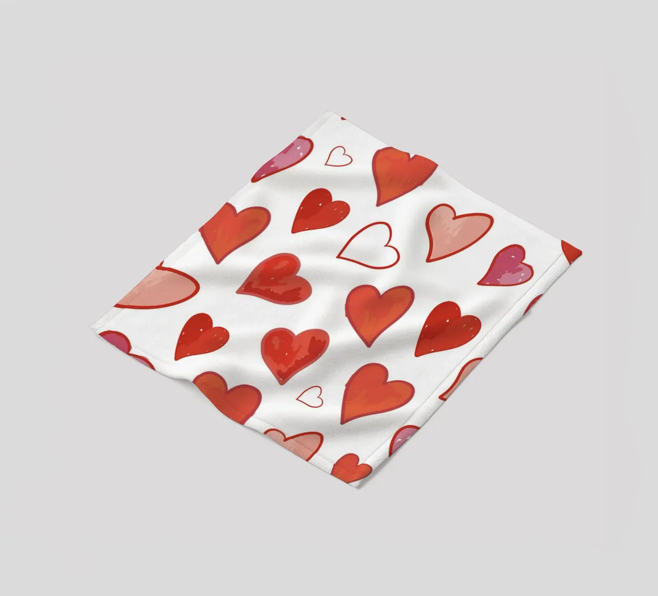 Muster Herzen Fleecedecke von gulsengunel