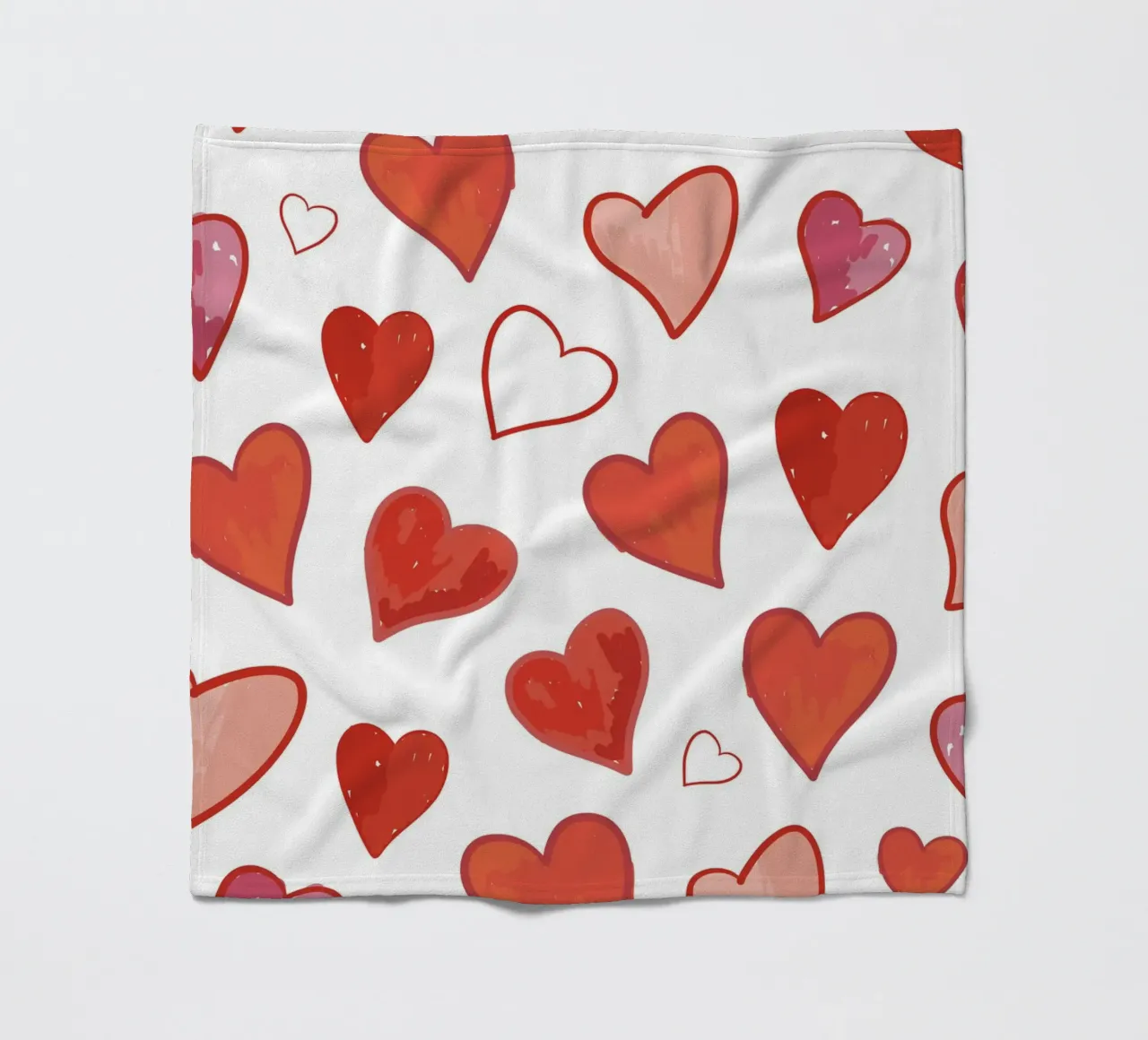 Muster Herzen Fleecedecke von gulsengunel