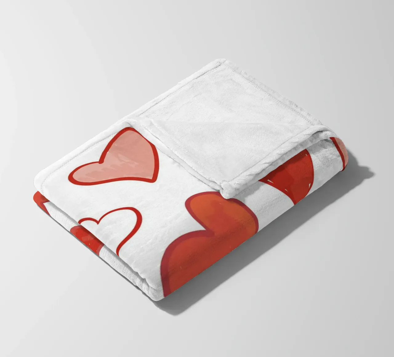 Muster Herzen Fleecedecke von gulsengunel