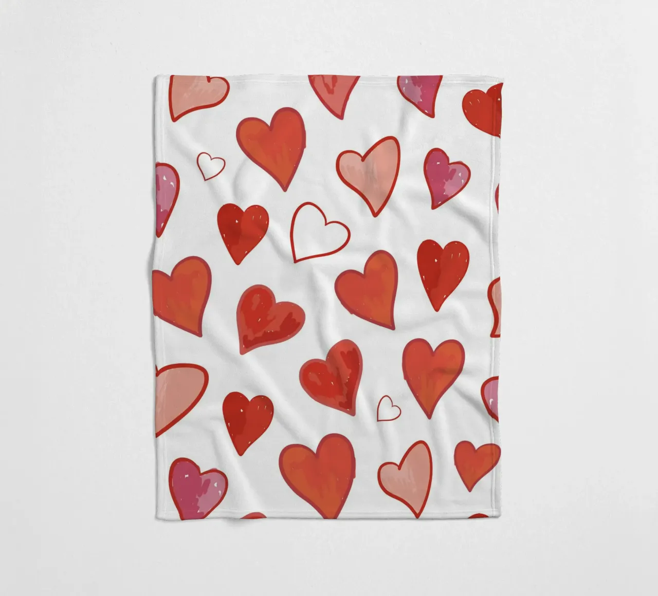 Muster Herzen Fleecedecke von gulsengunel